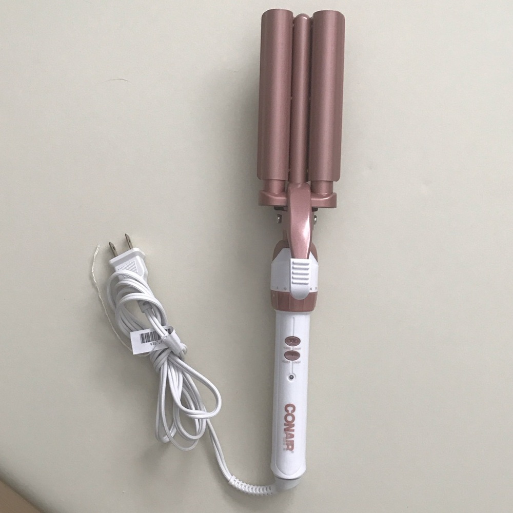 Conair Rose Gold Triple Barrel Waver - Women’s Hair Styling Tool